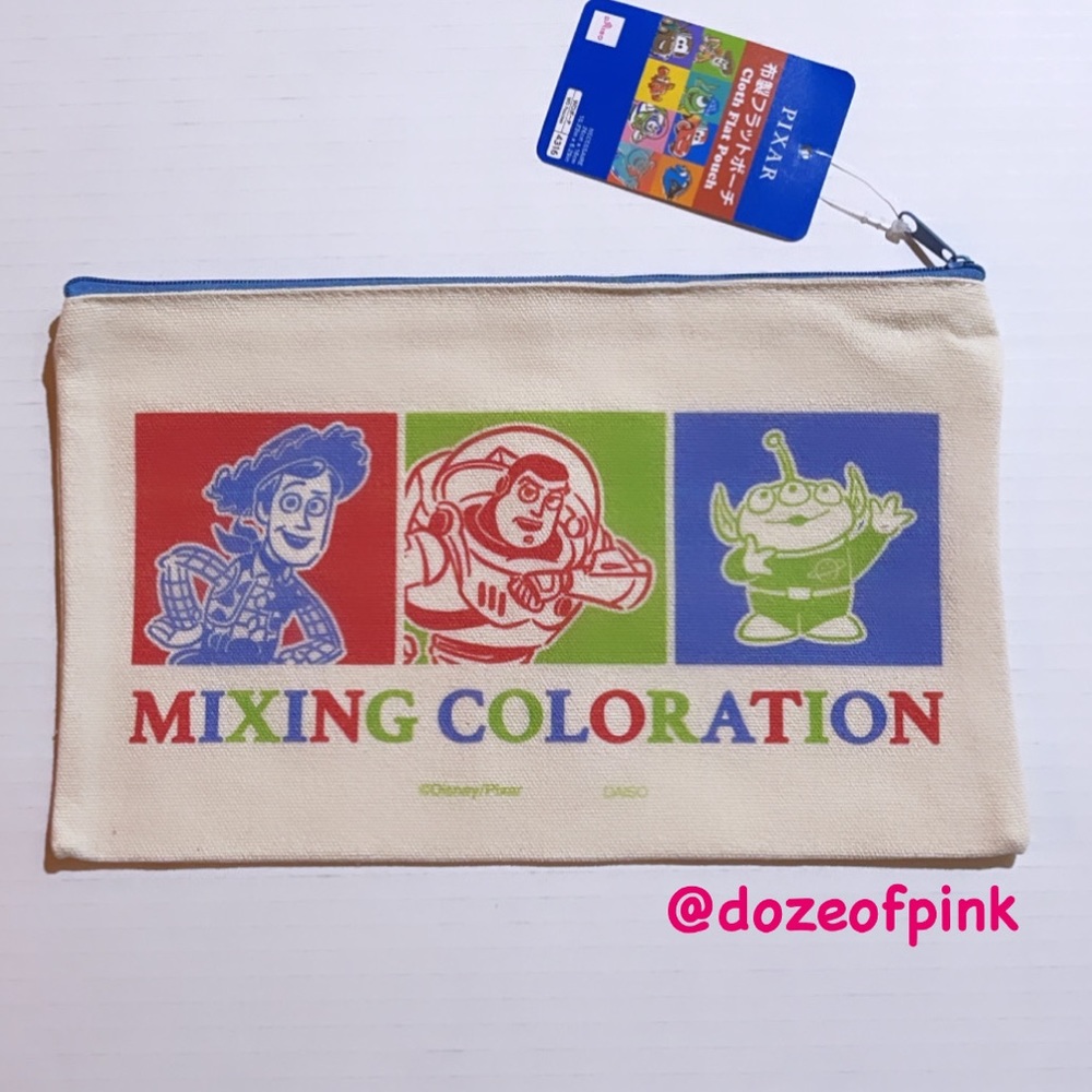 DISNEY PICAR TOY STORY ZIPPER POUCH